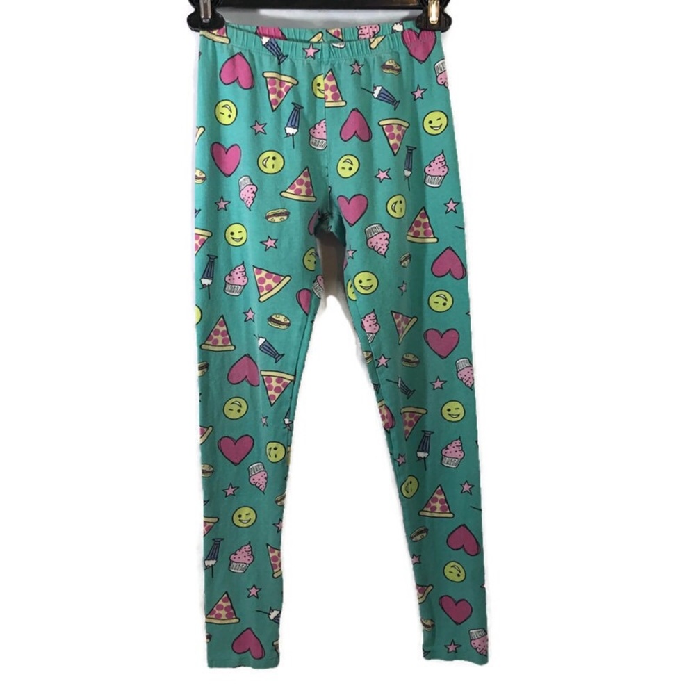Fabkids Leggings Pizza Milkshake Size 14/16 XXL